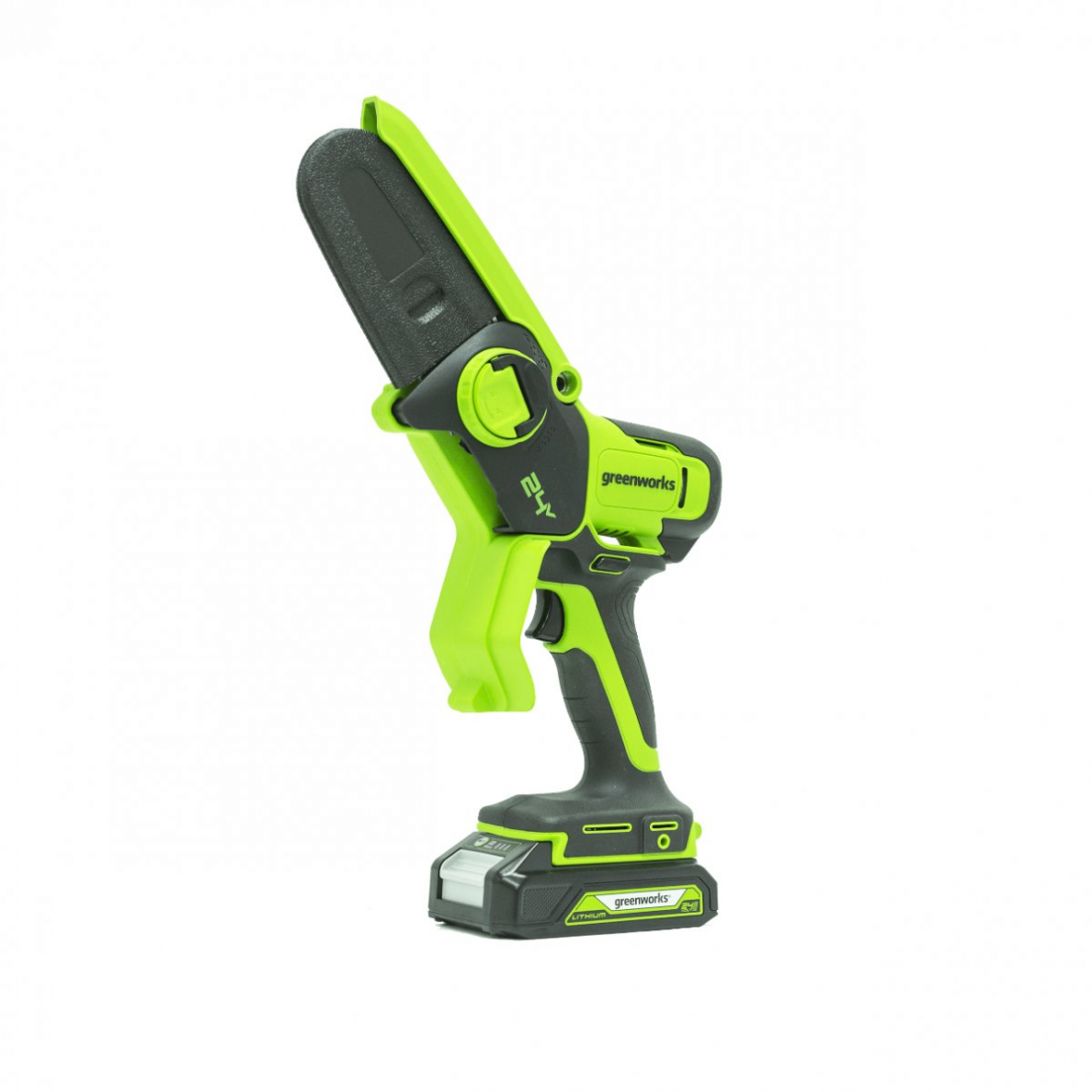 Akumuliatorinis genėjimo pjūklas Greenworks G24MCS10, 24 V, (tik įrankis) Akumuliatorinis genėjimo pjūklas Greenworks G24MCS10, 24 V, (tik įrankis)