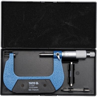 Mikrometras | 50-75 mm (YT-72302) 1 Mikrometras | 50-75 mm (YT-72302) 1