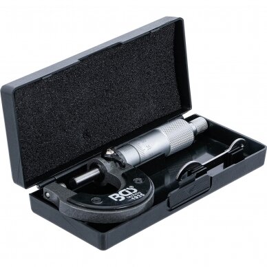 Mikrometras medinėje dėžutėje | gradavimas 0,01 mm | 0 - 25 mm (1935) 1 Mikrometras medinėje dėžutėje | gradavimas 0,01 mm | 0 - 25 mm (1935) 1