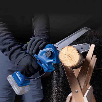 Mini akumuliatorinis grandininis pjūklas Scheppach BC-PS150-X, 20 V, (be akum. ir krov.) 1 Mini akumuliatorinis grandininis pjūklas Scheppach BC-PS150-X, 20 V, (be akum. ir krov.) 1