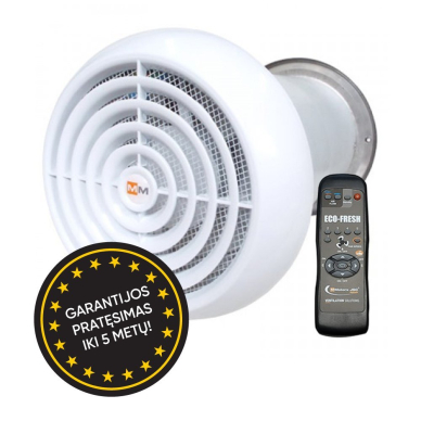 Mini rekuperatorius ECO-FRESH 07 (su pašildymo funkcija) Mini rekuperatorius ECO-FRESH 07 (su pašildymo funkcija)