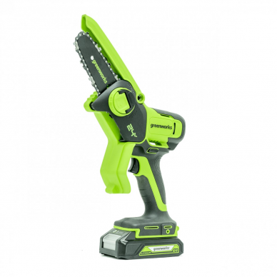 Akumuliatorinis genėjimo pjūklas Greenworks G24MCS10, 24 V, (tik įrankis) 1 Akumuliatorinis genėjimo pjūklas Greenworks G24MCS10, 24 V, (tik įrankis) 1