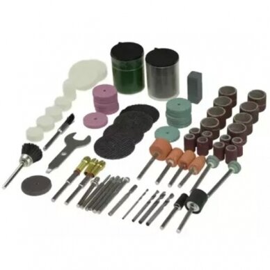 Mini šlifuoklio aksesuaraų rinkinys Dedra 08T698, 99 vnt. 1 Mini šlifuoklio aksesuaraų rinkinys Dedra 08T698, 99 vnt. 1