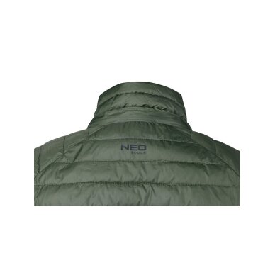 „Mix&Match“ striukė, dygsniuota, pūkinė, lengva, alyvuogių juodos spalvos, dydis L 5