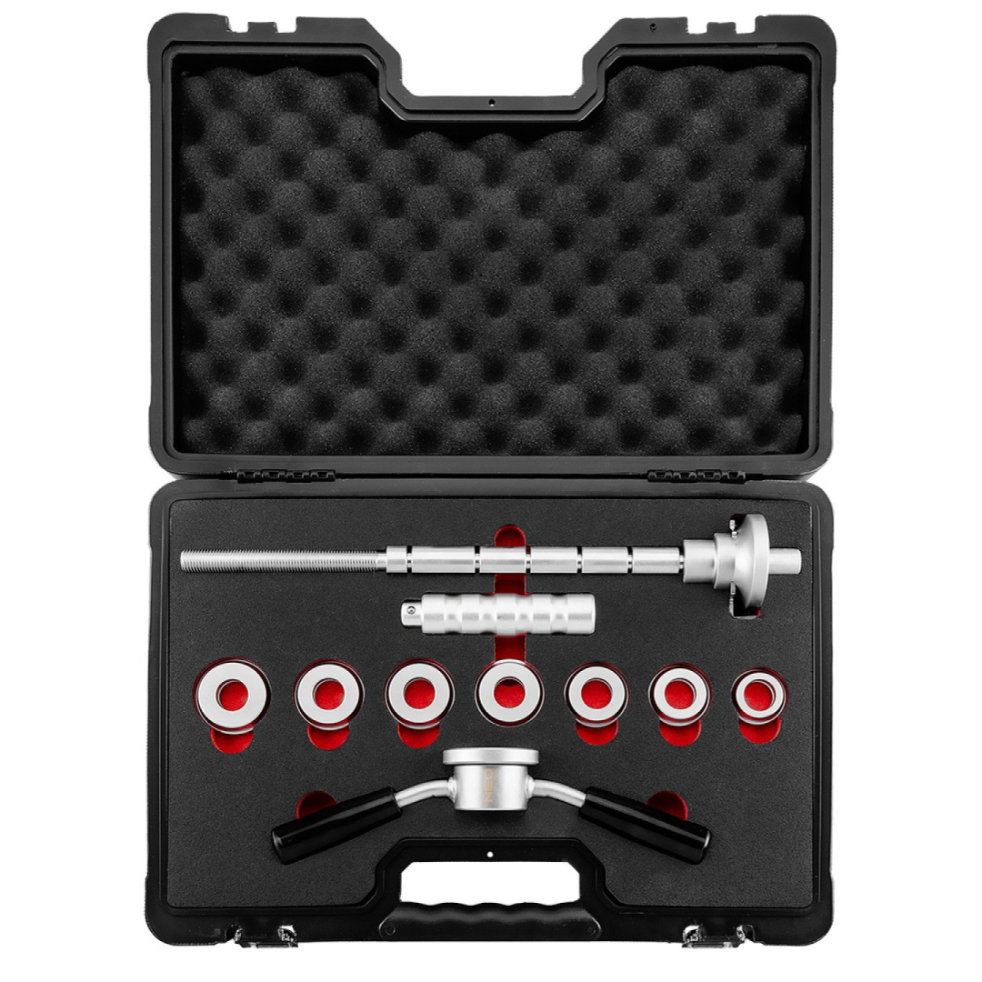 Motociklo galvutės rėmo guolių montavimo ir nuėmimo įrankių rinkinys 3