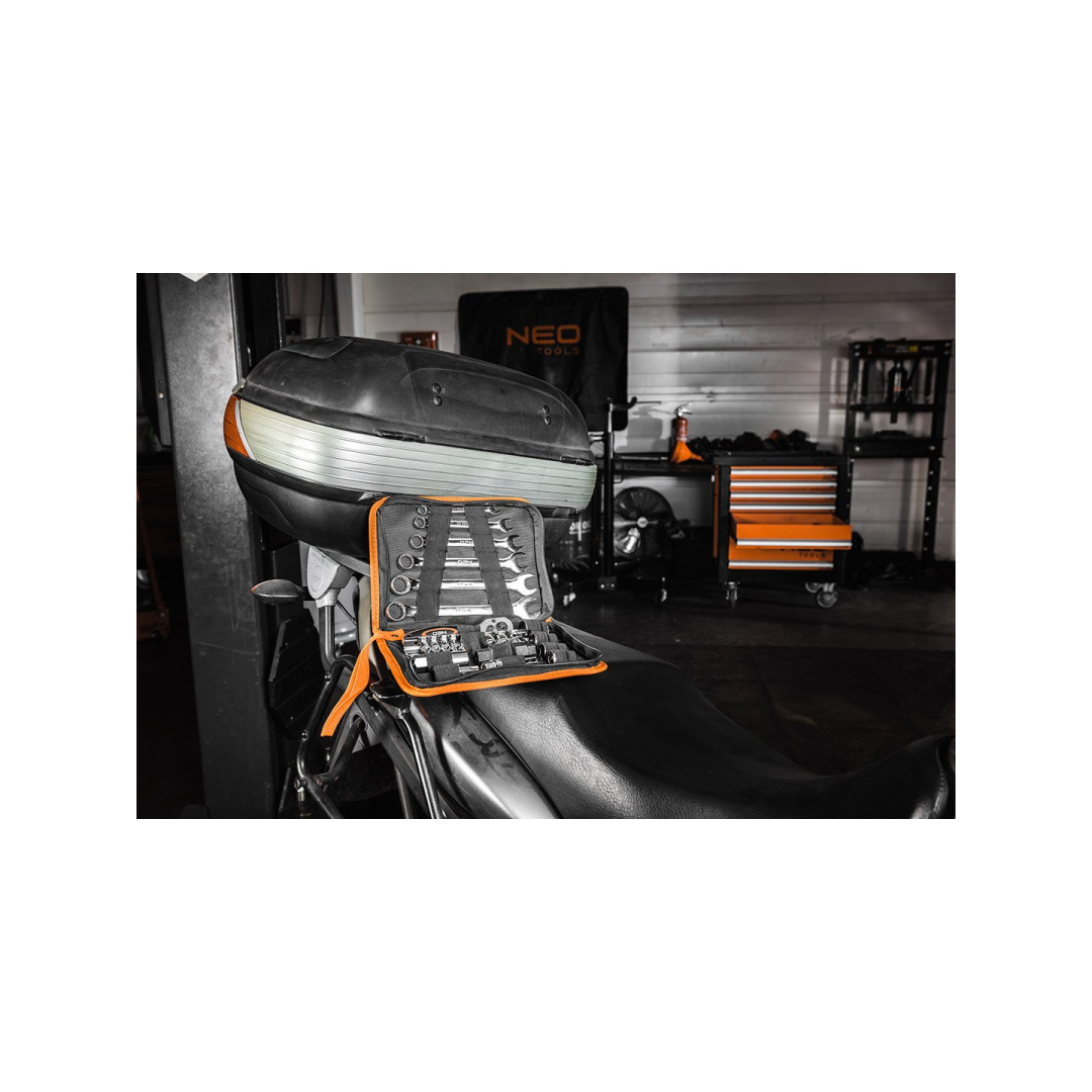 Motociklo įrankių rinkinys - 25 vnt. - minkštas dėklas 4 Motociklo įrankių rinkinys - 25 vnt. - minkštas dėklas 4