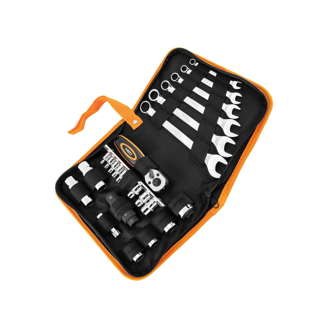 Motociklo įrankių rinkinys - 25 vnt. - minkštas dėklas Motociklo įrankių rinkinys - 25 vnt. - minkštas dėklas