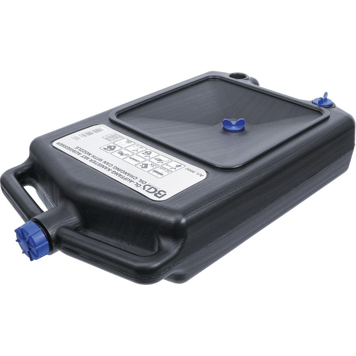 Techninių skysčių bakas su 3 angomis BGS-technic, 8 l Techninių skysčių bakas su 3 angomis BGS-technic, 8 l