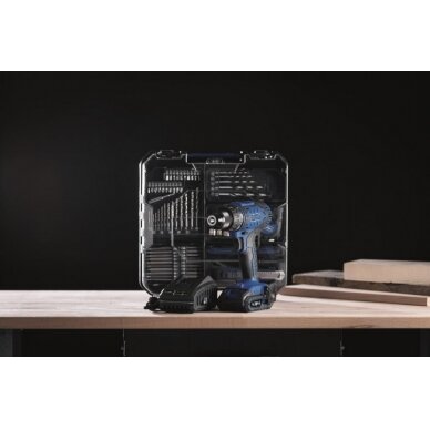 Mobilus meistro rinkinys C-DTB74/1-X 20V 74 priedai, 1x2,0 A, Scheppach 1 Mobilus meistro rinkinys C-DTB74/1-X 20V 74 priedai, 1x2,0 A, Scheppach 1