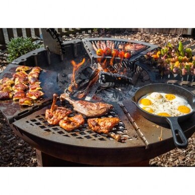 Modulinės Remundi kepsninės deimanto rašto grotelių modulis 1 Modulinės Remundi kepsninės deimanto rašto grotelių modulis 1