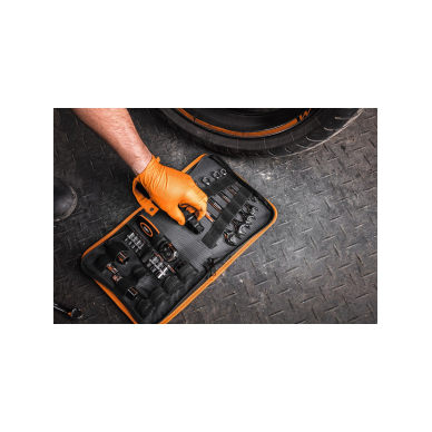 Motociklo įrankių rinkinys - 25 vnt. - minkštas dėklas 2 Motociklo įrankių rinkinys - 25 vnt. - minkštas dėklas 2