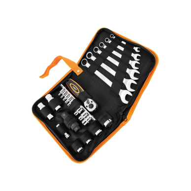 Motociklo įrankių rinkinys - 25 vnt. - minkštas dėklas Motociklo įrankių rinkinys - 25 vnt. - minkštas dėklas