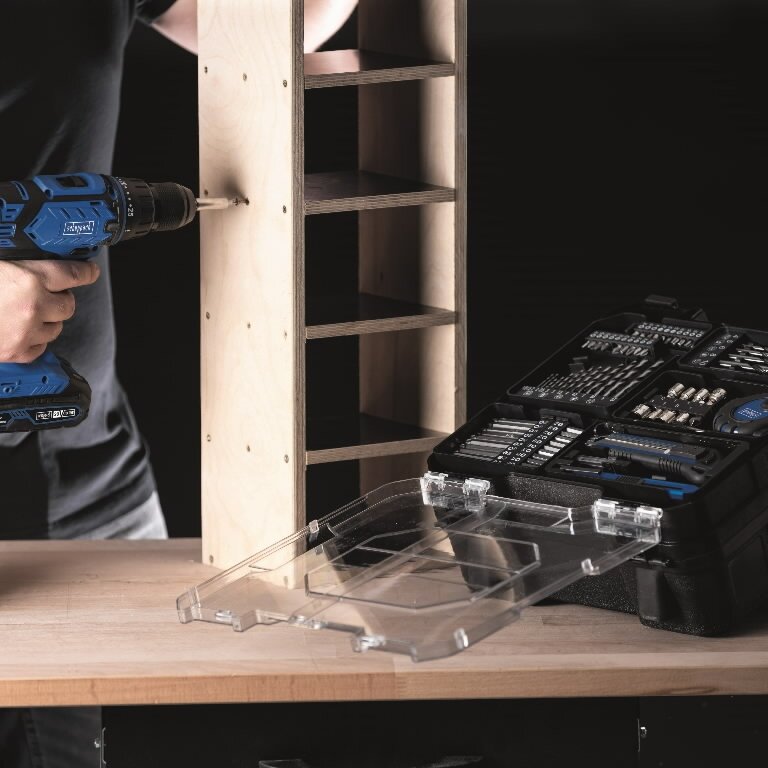 Mobilus meistro rinkinys C-DTB74/1-X 20V 74 priedai, 1x2,0 A, Scheppach 2 Mobilus meistro rinkinys C-DTB74/1-X 20V 74 priedai, 1x2,0 A, Scheppach 2