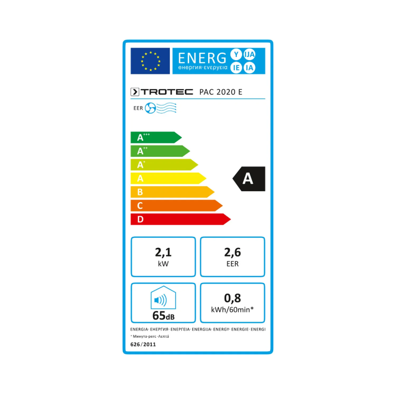Mobilus oro kondicionierius Trotec PAC 2020 E Wi-Fi 2