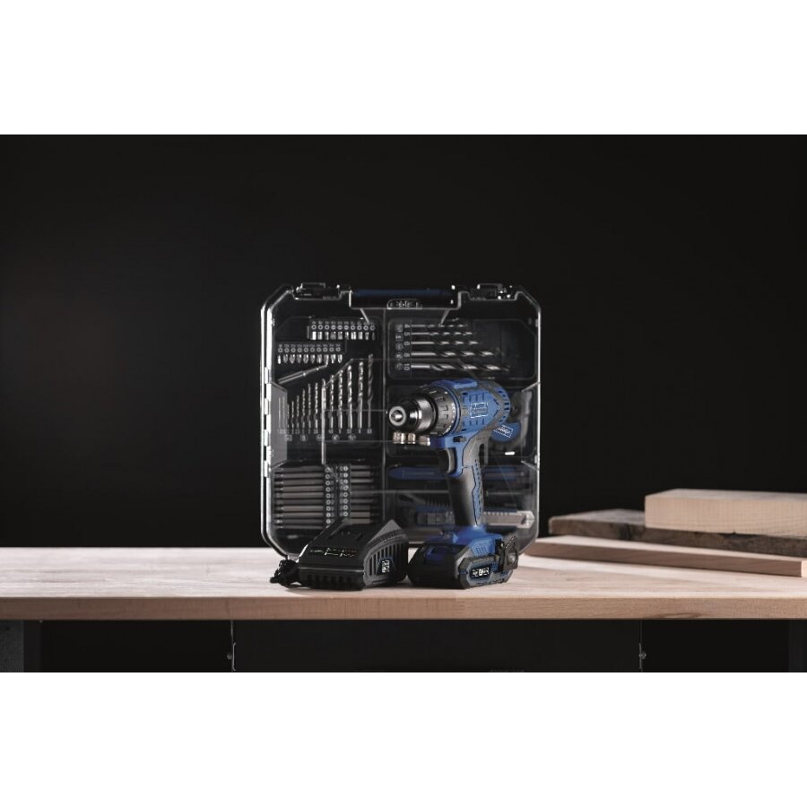 Mobilus meistro rinkinys C-DTB74/1-X 20V 74 priedai, 1x2,0 A, Scheppach 1 Mobilus meistro rinkinys C-DTB74/1-X 20V 74 priedai, 1x2,0 A, Scheppach 1