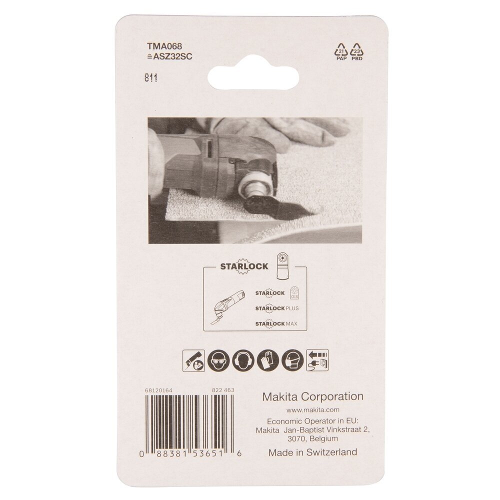 Daugiafunkcinis peilis HCS Makita TMA042 B-65012 StarLock 2 Daugiafunkcinis peilis HCS Makita TMA042 B-65012 StarLock 2