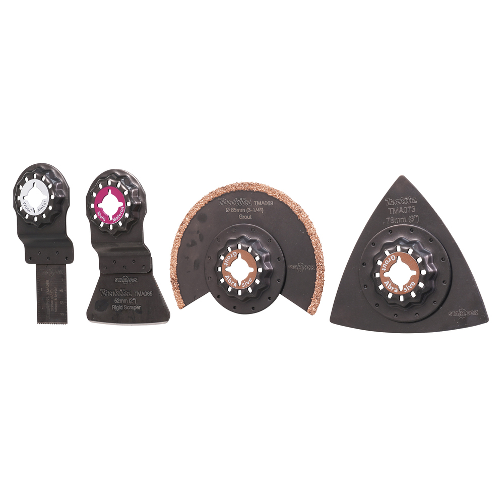 MULTITOOL priedų rinkinys Makita B-67496, 4 vnt. MULTITOOL priedų rinkinys Makita B-67496, 4 vnt.