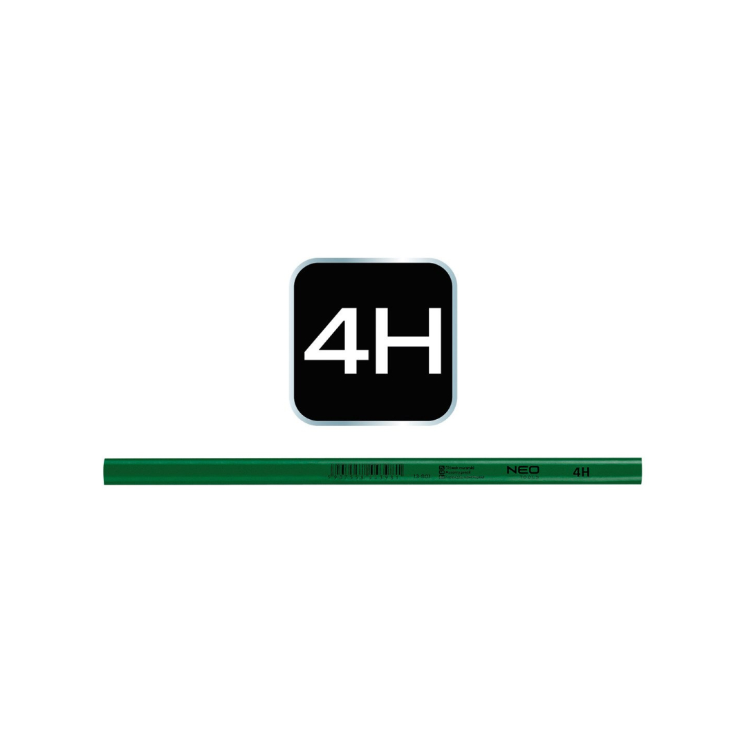 Mūrininko pieštukas, 240 mm, 4H 6