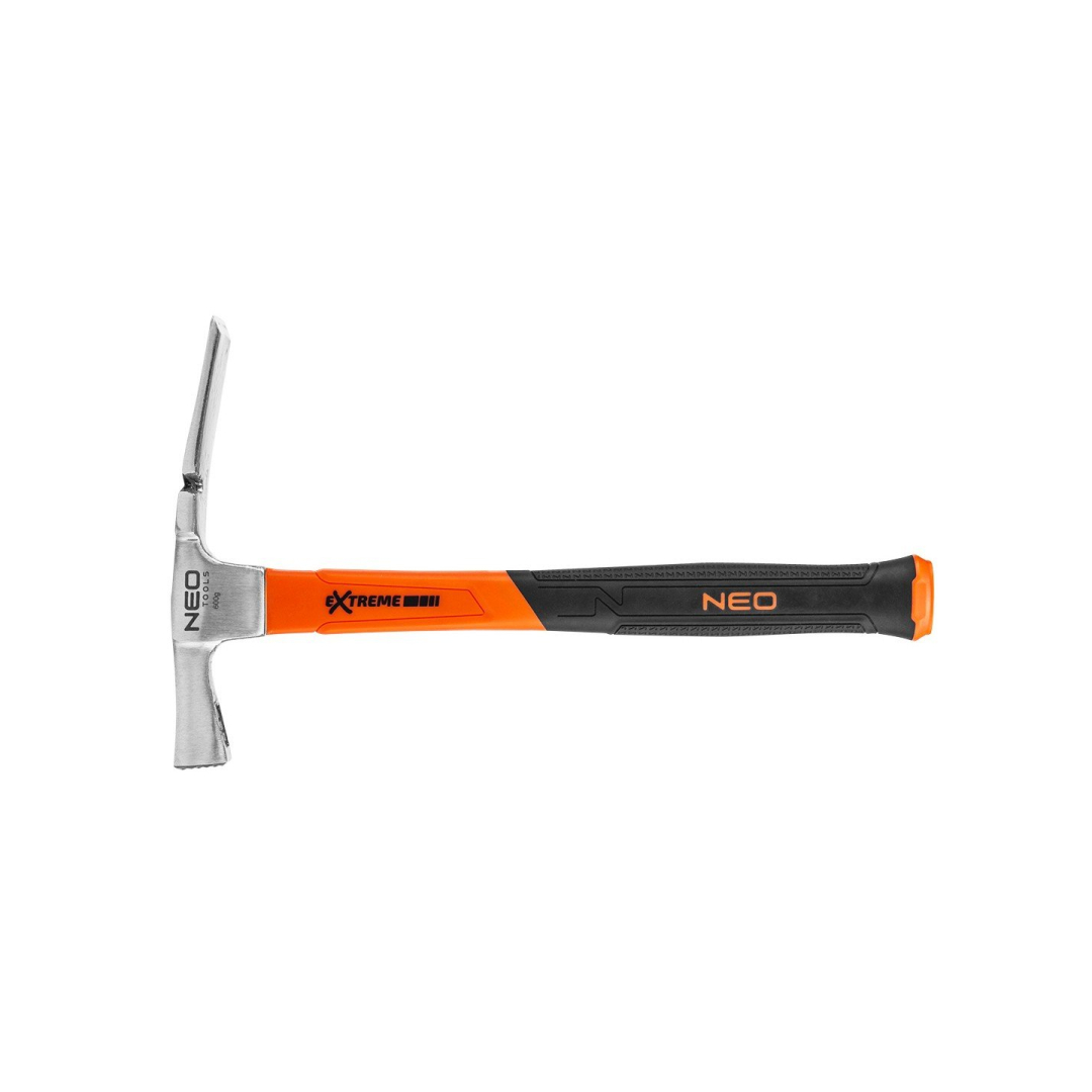 Mūrininko plaktukas 600 g, stiklo pluošto rankena, bimedžiaga Mūrininko plaktukas 600 g, stiklo pluošto rankena, bimedžiaga