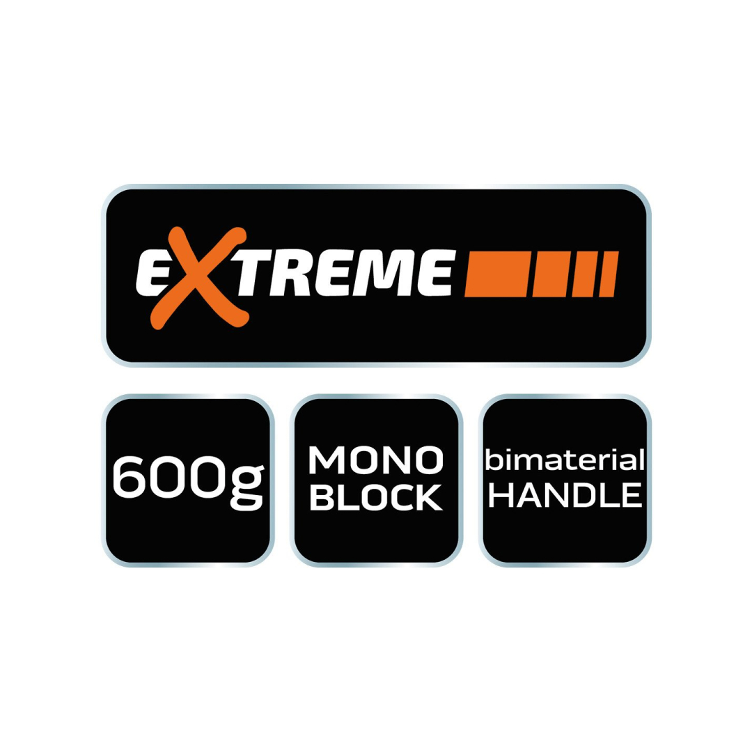 Mūrinis plaktukas (siauras) 600 g, monoblokas, bimaterialinė rankena 5