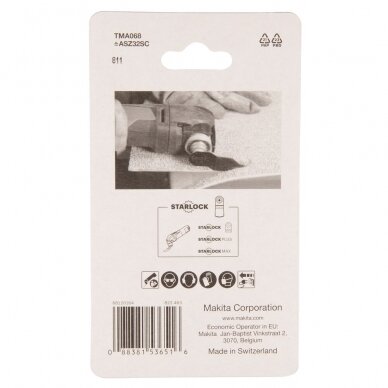 Daugiafunkcinis peilis HCS Makita TMA042 B-65012 StarLock 2 Daugiafunkcinis peilis HCS Makita TMA042 B-65012 StarLock 2