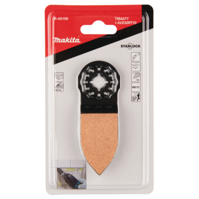 MULTITOOL HM smailėjantys ašmenys įgilinimui ir grandymui Makita B-65109, 32mm 3 MULTITOOL HM smailėjantys ašmenys įgilinimui ir grandymui Makita B-65109, 32mm 3