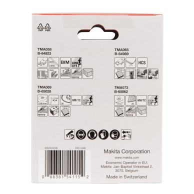 MULTITOOL priedų rinkinys Makita B-67496, 4 vnt. 3 MULTITOOL priedų rinkinys Makita B-67496, 4 vnt. 3