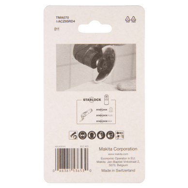 MULTITOOL segmentiniai apvalūs ašmenys Makita B-65034, 85mm 1 MULTITOOL segmentiniai apvalūs ašmenys Makita B-65034, 85mm 1