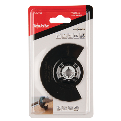 Multitool segmentiniai ašmenys Makita B-64799, 85mm 2 Multitool segmentiniai ašmenys Makita B-64799, 85mm 2