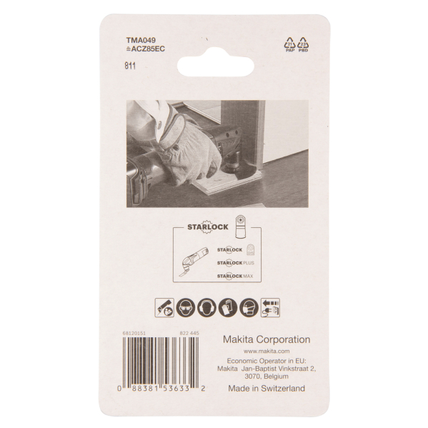 Multitool segmentiniai ašmenys Makita B-64836, 85mm 1 Multitool segmentiniai ašmenys Makita B-64836, 85mm 1