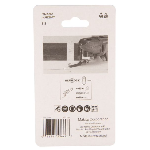 Įpjaunamasis pjūklelis Makita B-64945, 20mm 1 Įpjaunamasis pjūklelis Makita B-64945, 20mm 1