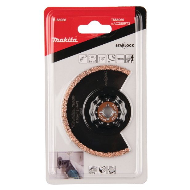 Multitool HM segmentiniai ašmenys Makita B-65028, 85mm 2 Multitool HM segmentiniai ašmenys Makita B-65028, 85mm 2