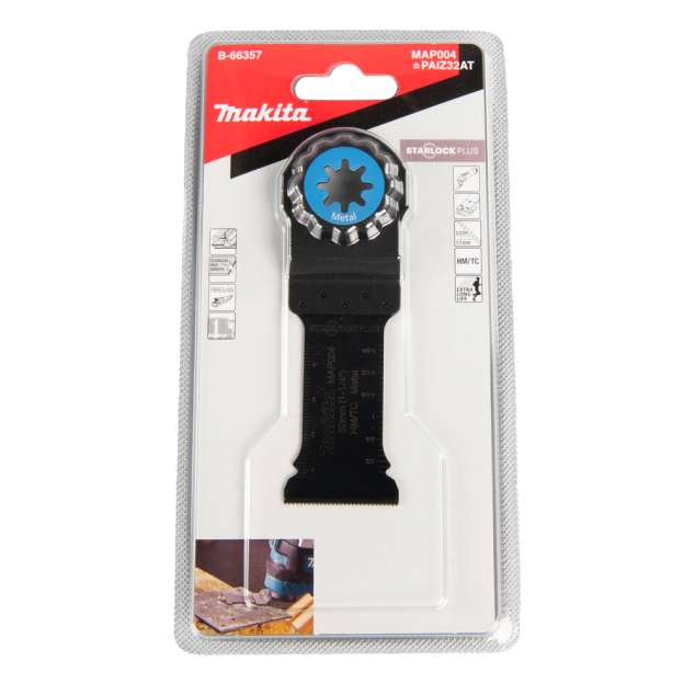 Įpjaunamasis pjūklelis Makita B-66357, 32mm 1 Įpjaunamasis pjūklelis Makita B-66357, 32mm 1