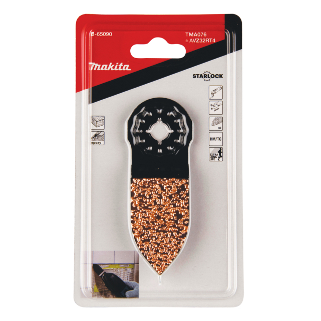 MULTITOOL HM smailėjantys ašmenys įgilinimui ir grandymui Makita B-65090, 32mm 3 MULTITOOL HM smailėjantys ašmenys įgilinimui ir grandymui Makita B-65090, 32mm 3