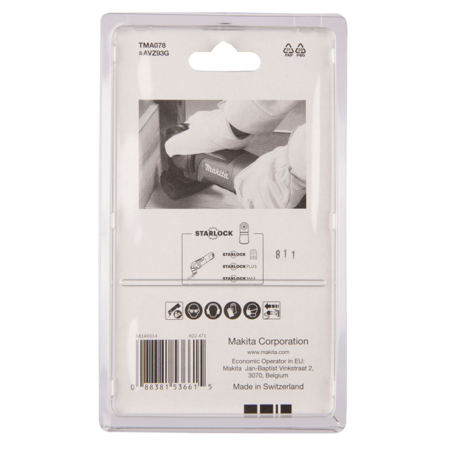 MULTITOOL šlifavimo popierių padas Makita B-65115, TMA078 2 MULTITOOL šlifavimo popierių padas Makita B-65115, TMA078 2