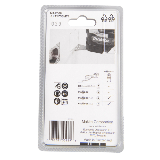 Multitool segmentiniai ašmenys Makita B-66391, HM 85mm 2 Multitool segmentiniai ašmenys Makita B-66391, HM 85mm 2