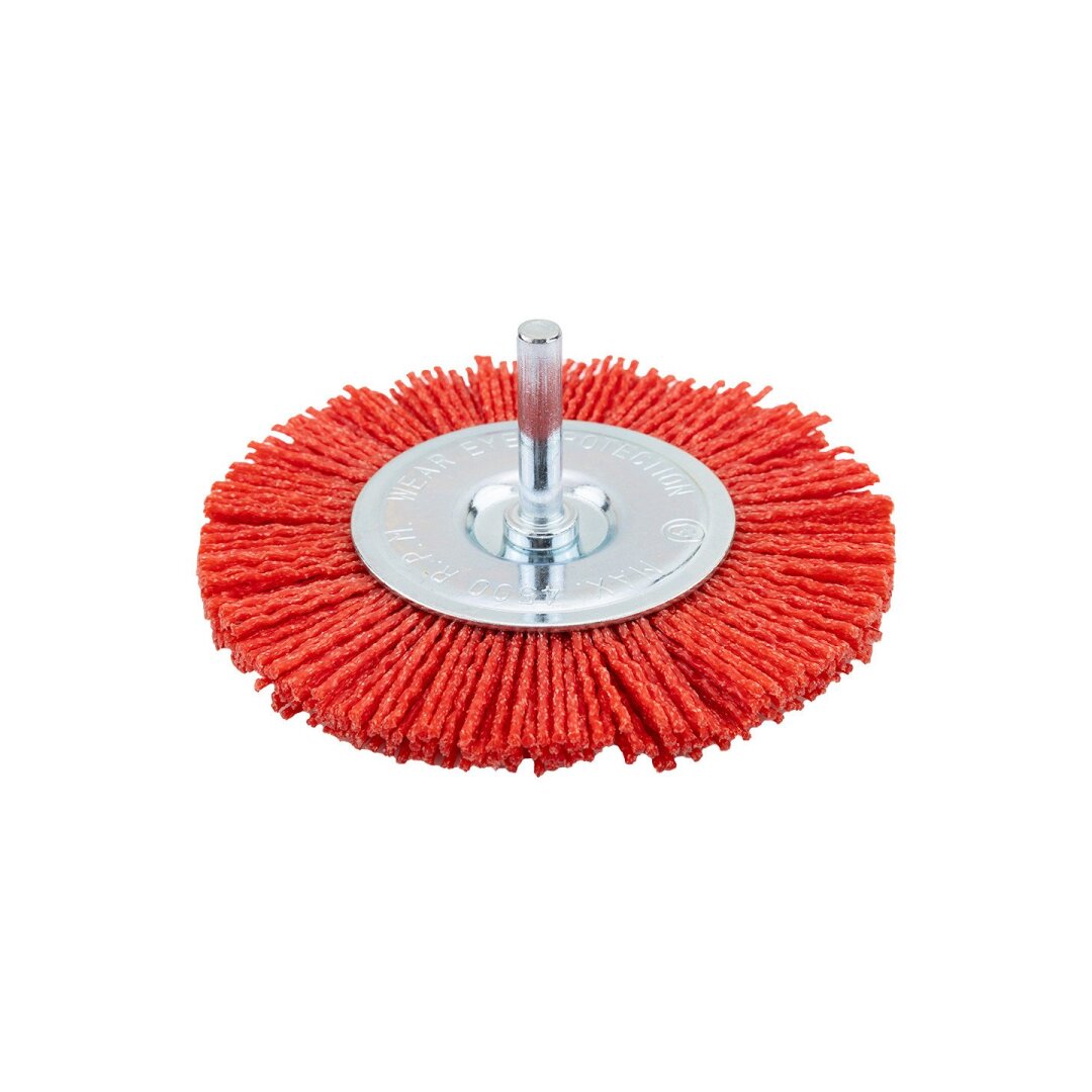 Nailono šepetys 100 mm, su 6 mm