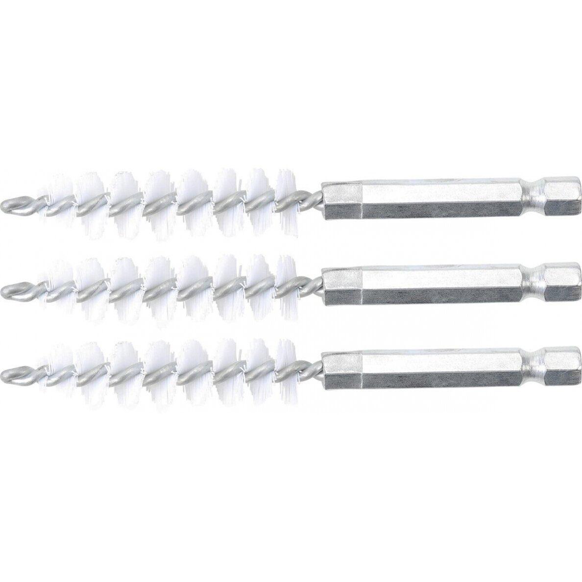 Nailono šepečiai vamzdeliams | 12 mm | 6,3 mm (1/4") | 3 vnt. (3078-12-N) Nailono šepečiai vamzdeliams | 12 mm | 6,3 mm (1/4") | 3 vnt. (3078-12-N)