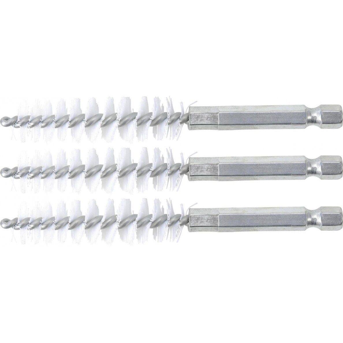 Nailono šepečiai vamzdeliams | 13 mm | 6,3 mm (1/4") | 3 vnt. (3078-13-N)