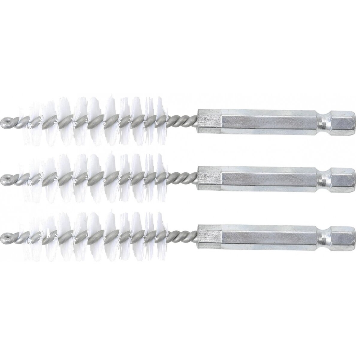 Nailono šepečiai vamzdeliams | 14 mm | 6,3 mm (1/4") | 3 vnt. (3078-14-N)