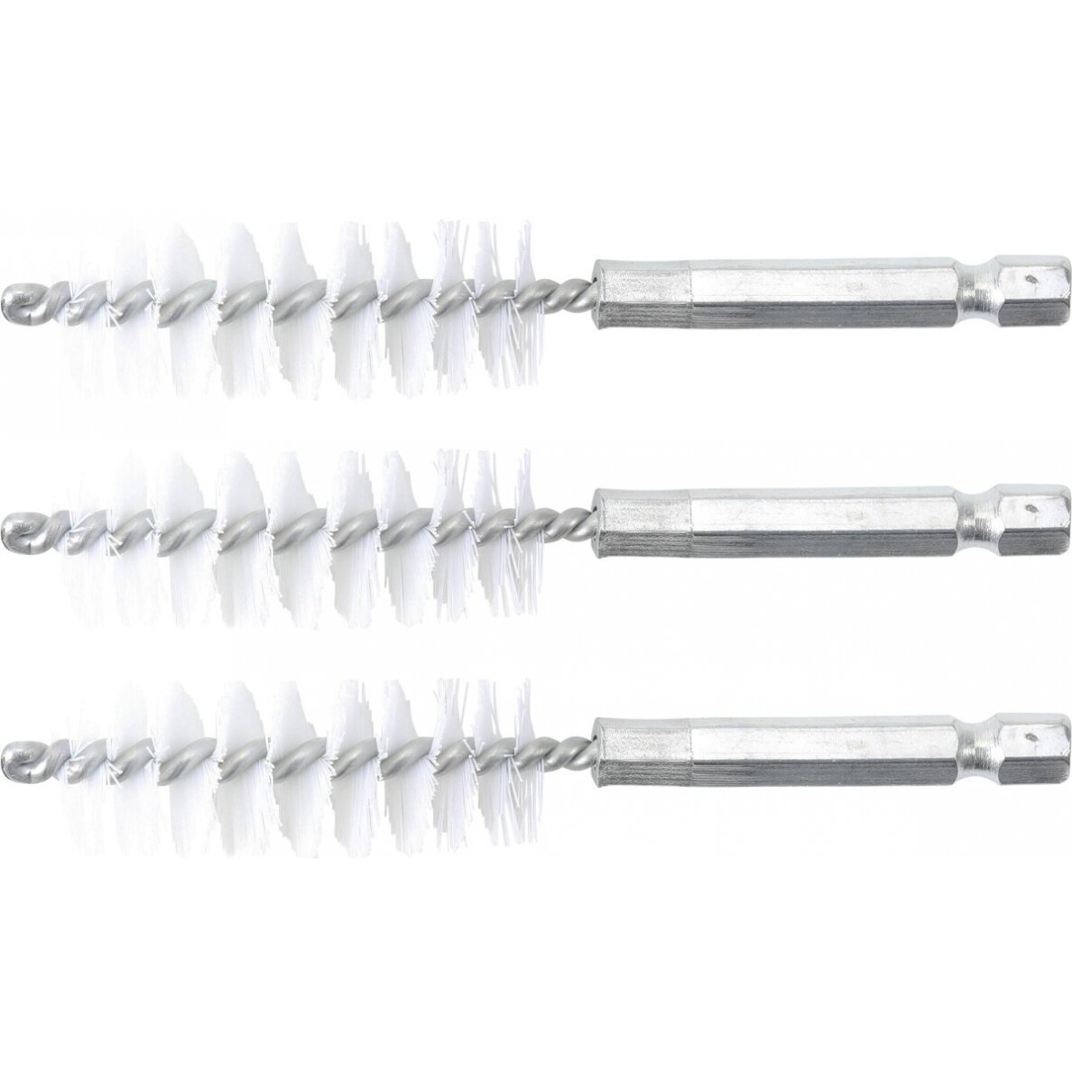 Nailono šepečiai vamzdeliams | 17 mm | 6,3 mm (1/4") | 3 vnt. (3078-17-N)