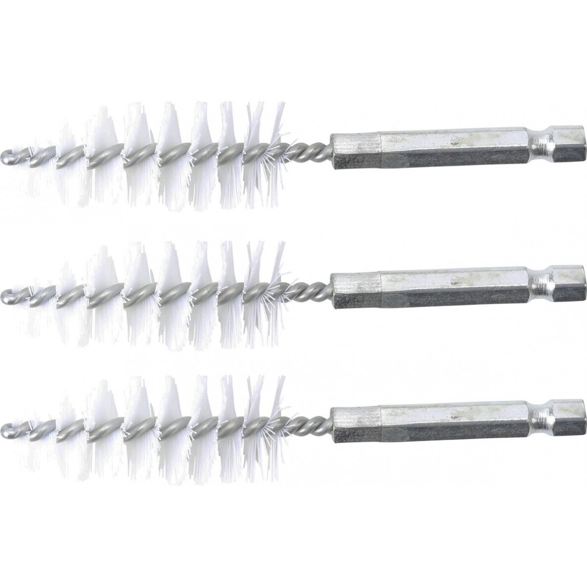 Nailono šepečiai vamzdeliams | 19 mm | 6,3 mm (1/4") | 3 vnt. (3078-19-N)