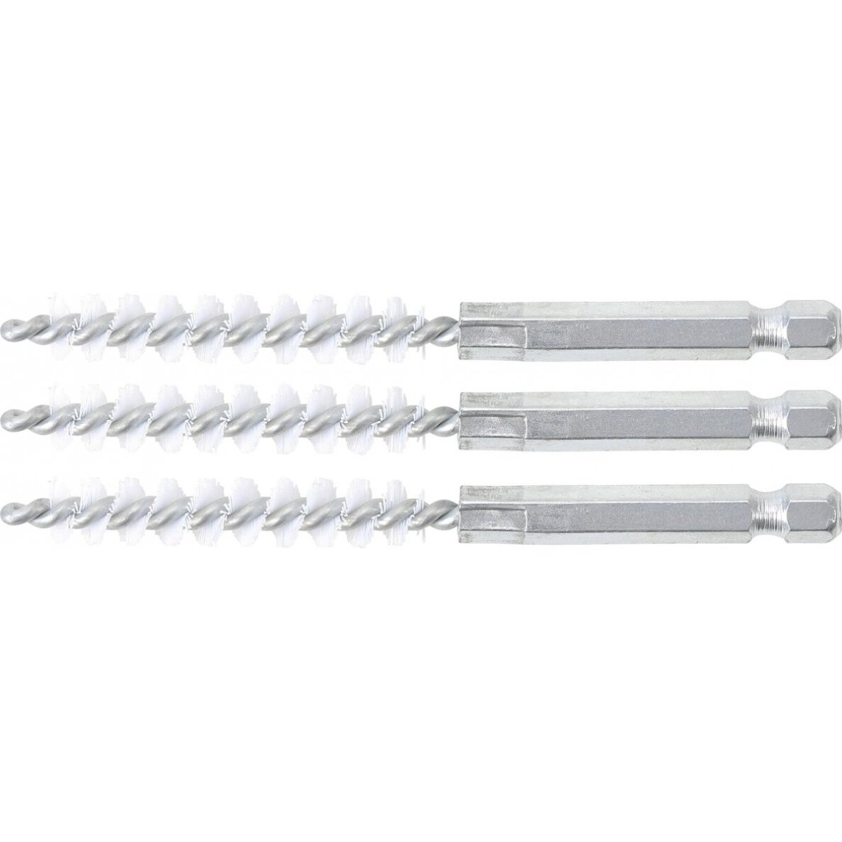 Nailono šepečiai vamzdeliams | 9 mm | 6,3 mm (1/4") | 3 vnt. (3078-9-N)