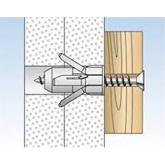 Nailoninis kaištis PD 10, 100 vnt. 2 Nailoninis kaištis PD 10, 100 vnt. 2