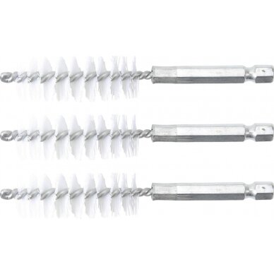 Nailono šepečiai vamzdeliams | 17 mm | 6,3 mm (1/4") | 3 vnt. (3078-17-N)