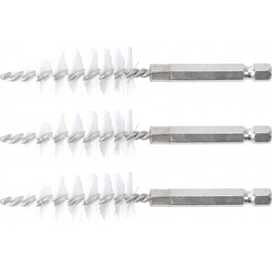 Nailono šepečiai vamzdeliams | 18 mm | 6,3 mm (1/4") | 3 vnt. (3078-18-N)