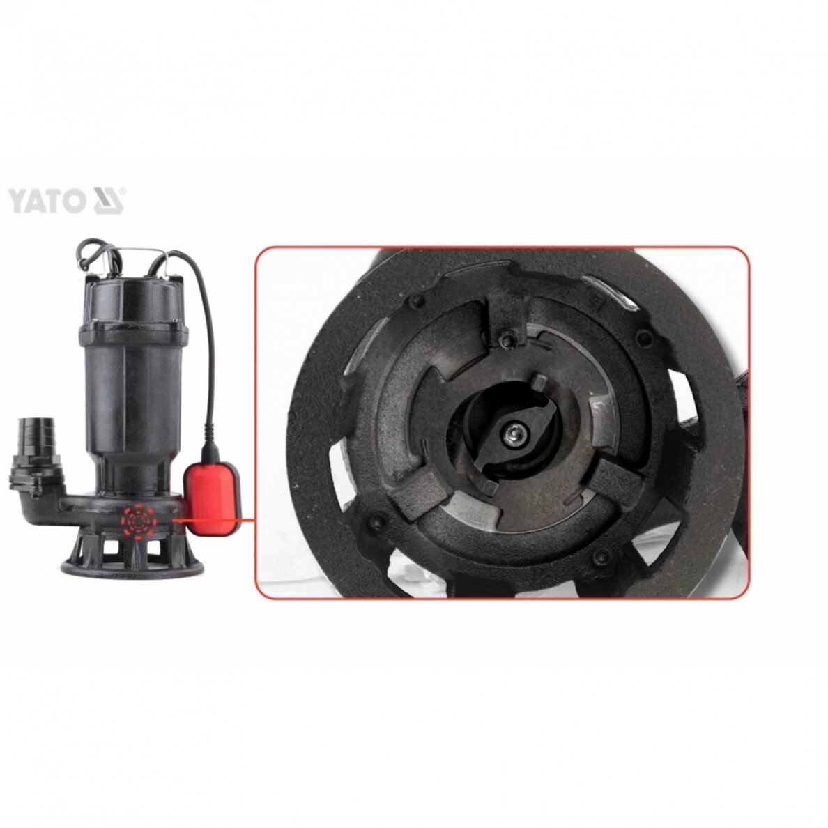Nešvaraus vandens siurblys Yato, ketus, 750 W (YT-85350) 1 Nešvaraus vandens siurblys Yato, ketus, 750 W (YT-85350) 1