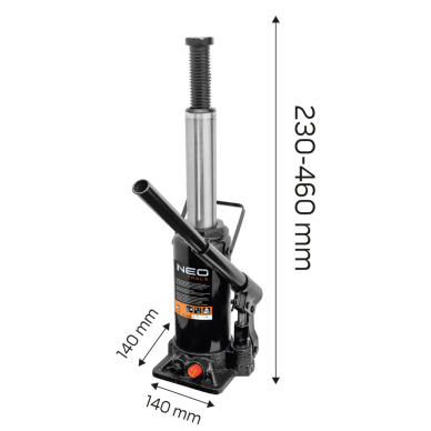 NEO butelinis keltuvas 15t, to 150mm, 8 kg 8