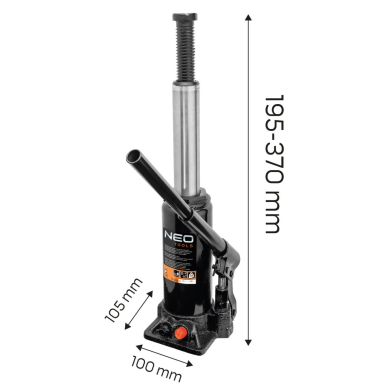 NEO butelinis keltuvas 3t, to 117mm, 3,1kg 8 NEO butelinis keltuvas 3t, to 117mm, 3,1kg 8