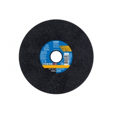 Nerūd. plieno pjovimo diskas PFERD EHT 150x1,6mm A46 P PSF-INOX 1 Nerūd. plieno pjovimo diskas PFERD EHT 150x1,6mm A46 P PSF-INOX 1